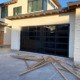 Modern glass garage door installed by R&Y Garage Door Repair