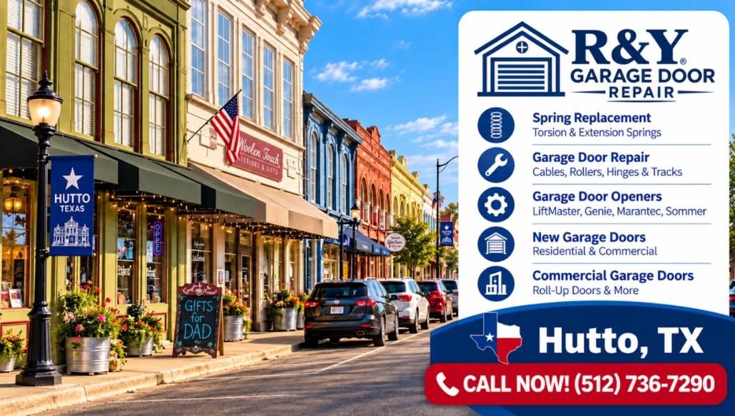 Garage door repair in Hutto, TX – R&Y Garage Door Repair, call (512) 736-7290